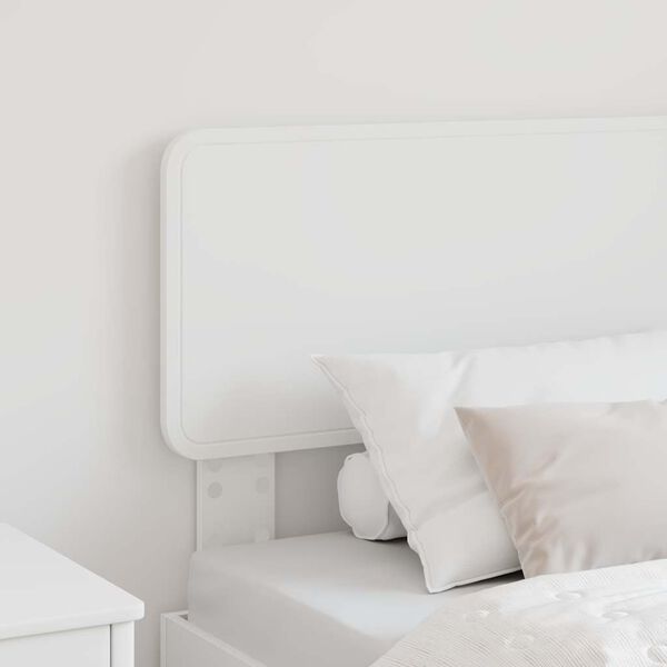 vidaXL Tête de lit avec tête de lit Blanc 90 cm Bois d'ingénierie