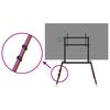 vidaXL Support TV chevalet pour &eacute;cran 37-86 pouces max VESA 400x600 mm