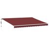 vidaXL Auvent r&eacute;tractable automatique bordeaux 450x350 cm