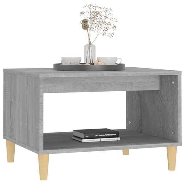 vidaXL Table basse Sonoma gris 60x50x40 cm Bois d'ingénierie