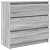 vidaXL Buffet sonoma gris 80x35x76 cm bois d'ing&eacute;nierie