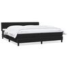 vidaXL Sommier &agrave; lattes de lit avec matelas noir 200x220 cm velours