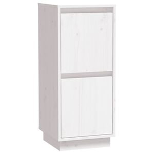 vidaXL Buffet Blanc 31,5x34x75 cm Bois massif de pin