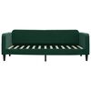 vidaXL Lit de repos sans matelas vert fonc&eacute; 100x200 cm velours