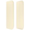 vidaXL T&ecirc;te de lit avec oreilles Cr&egrave;me 203x16x78/88 cm Similicuir