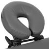 vidaXL Table de massage 4 zones Cadre en aluminium Anthracite 186x68cm