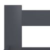 vidaXL Cadre de lit sans matelas gris fonc&eacute; pin massif 200x200 cm