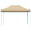 vidaXL Tente de r&eacute;ception pliable escamotable beige 440x292x315 cm