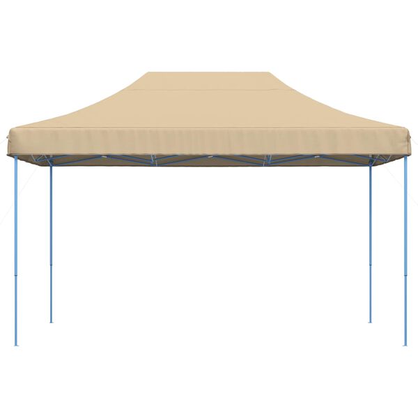vidaXL Tente de r&eacute;ception pliable escamotable beige 440x292x315 cm