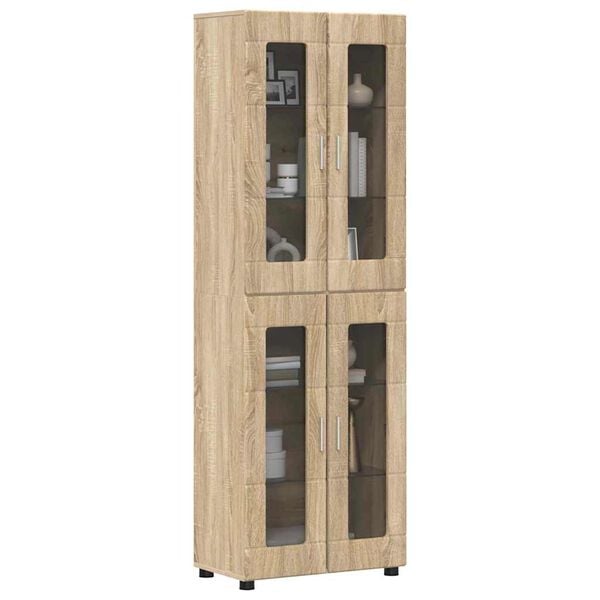 vidaXL Haut Armoire avec &eacute;tag&egrave;re FLORIN Ch&ecirc;ne Sonoma 60 x 35 x 182 cm