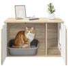 vidaXL Maison pour chat Sonoma 85 x 55 x 50,5 cm Bois d'ing&eacute;nierie