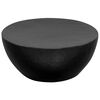 vidaXL Table basse Aluminium martelé 70x30 cm Noir