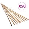 vidaXL Piquets de jardin Bambou 50 pcs 150 cm