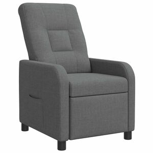 vidaXL Fauteuil inclinable Gris fonc&eacute; Tissu
