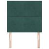 vidaXL T&ecirc;te de lit avec t&ecirc;te de lit Vert fonc&eacute; 90 cm Cuir synth&eacute;tique