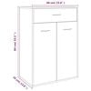 vidaXL Armoire à chaussures Sonoma gris 60x35x84 cm Bois d'ingénierie