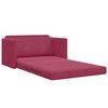 vidaXL Canap&eacute;-Lit 110cm Bordeaux Velours