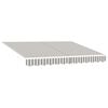 vidaXL Toile de rechange pour auvent Gris clair et blanc 6 x 3 m
