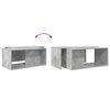 vidaXL Ensemble de tables basses 2 pcs Gris b&eacute;ton Bois d'ing&eacute;nierie