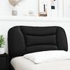 vidaXL Coussin de t&ecirc;te de lit Hvar noir 90 cm similicuir