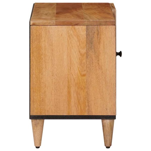 vidaXL Meuble TV Naturel 80 x 31,5 x 46 cm Bois de mangue massif