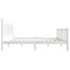 vidaXL Cadre de lit sans matelas blanc bois de pin massif