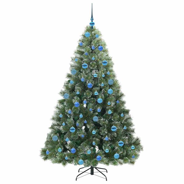 vidaXL Sapin de No&euml;l artificiel avec 300 LED Vert 180 cm PE et PVC