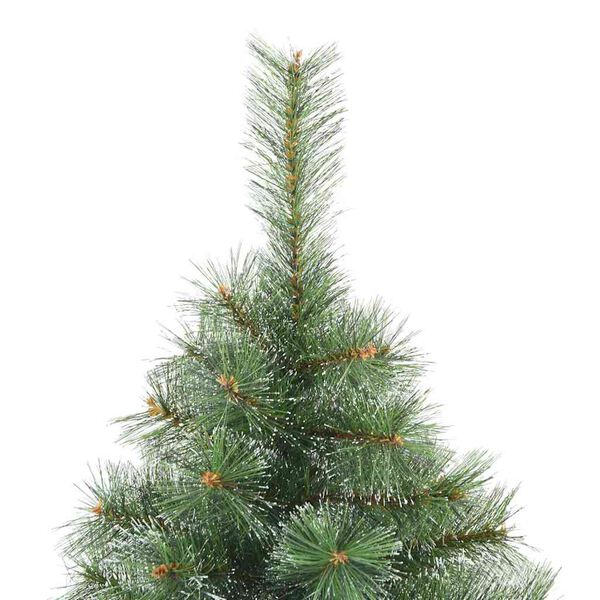 vidaXL Sapin de No&euml;l artificiel &agrave; branches pliantes, duveteux de neige