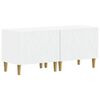 vidaXL Meuble TV Blanc Bois d'ing&eacute;nierie