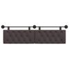 vidaXL T&ecirc;te de lit suspendue Marron fonc&eacute; 170 x 55 x 7 cm tissu