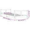 vidaXL Cadre de lit pour enfants 80x200 cm bois de pin massif
