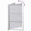 vidaXL Porte de Jardin Argent&eacute; 100 x 150 cm Acier inoxydable