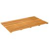 vidaXL Tapis de bain Marron 80 x 48 x 2,5 cm Bois d'Acacia Massif