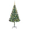 vidaXL Sapin de No&euml;l artificiel avec 300 LED Vert 180 cm PVC et Acier