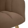 vidaXL Chaise de relaxation Marron Tissu