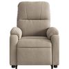 vidaXL Fauteuil inclinable &eacute;lectrique taupe tissu microfibre