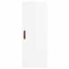 vidaXL Armoire murale blanc brillant 34,5x34x90 cm