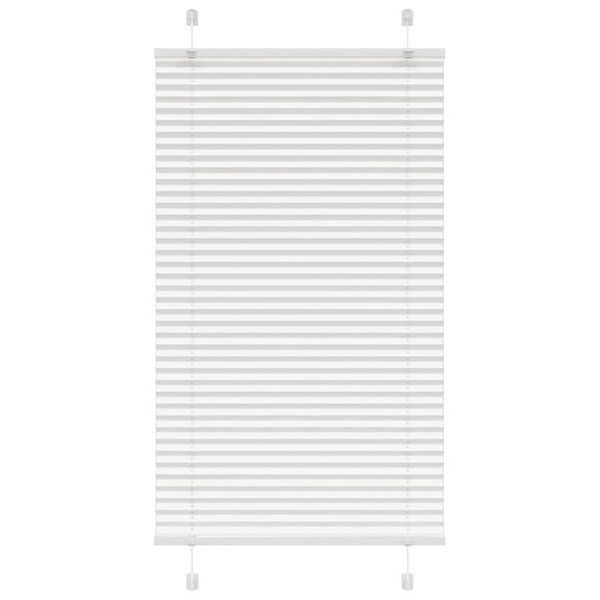 vidaXL Store pliss&eacute; blanc 80x150 cm largeur du tissu 79,4 cm polyester