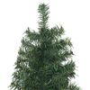 vidaXL Sapin de No&euml;l artificiel Vert 270 cm PVC et acier et plastique