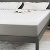 vidaXL Surmatelas Blanc 140 x 200 cm Tissu Jacquard