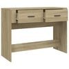 vidaXL Table console Ch&ecirc;ne sonoma 100x39x75 cm Bois d'ing&eacute;nierie