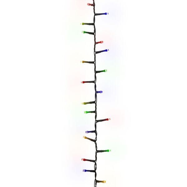 vidaXL Guirlande &agrave; LED compacte avec 3000 LED Multicolores 65 m PVC