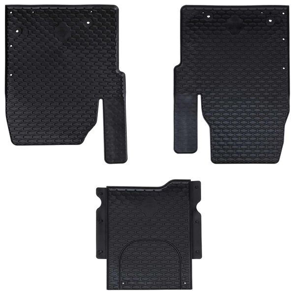 vidaXL Tapis de voiture 3 pcs Noir Convient pour TRANSIT CUSTOM 2023-
