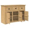 vidaXL Buffet BODO Marron miel 115,5 x 44 x 80 cm Bois d'ing&eacute;nierie