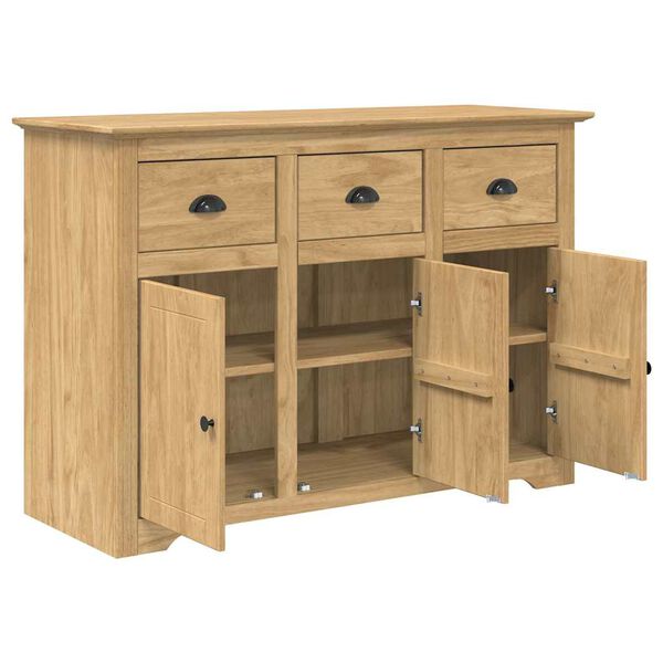 vidaXL Buffet BODO Marron miel 115,5 x 44 x 80 cm Bois d'ing&eacute;nierie