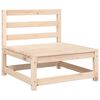 vidaXL Canapé de jardin sans accoudoirs et coussins bois massif de pin