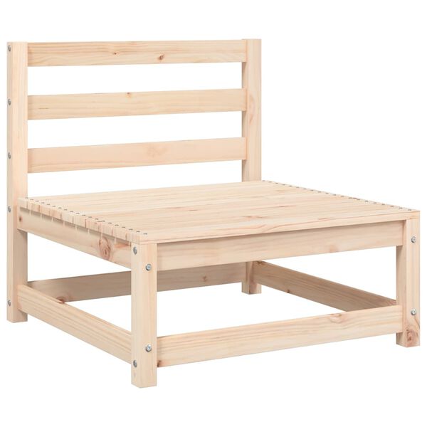 vidaXL Canapé de jardin sans accoudoirs et coussins bois massif de pin