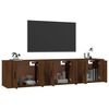 vidaXL Meubles TV muraux 3 pcs ch&ecirc;ne marron 57x34,5x40 cm
