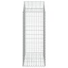 vidaXL Panier de gabions arqu&eacute; 100x50x120/140 cm Fer galvanis&eacute;