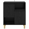 vidaXL Buffet Ch&ecirc;ne noir 35 x 60 x 70 cm Bois d'ing&eacute;nierie